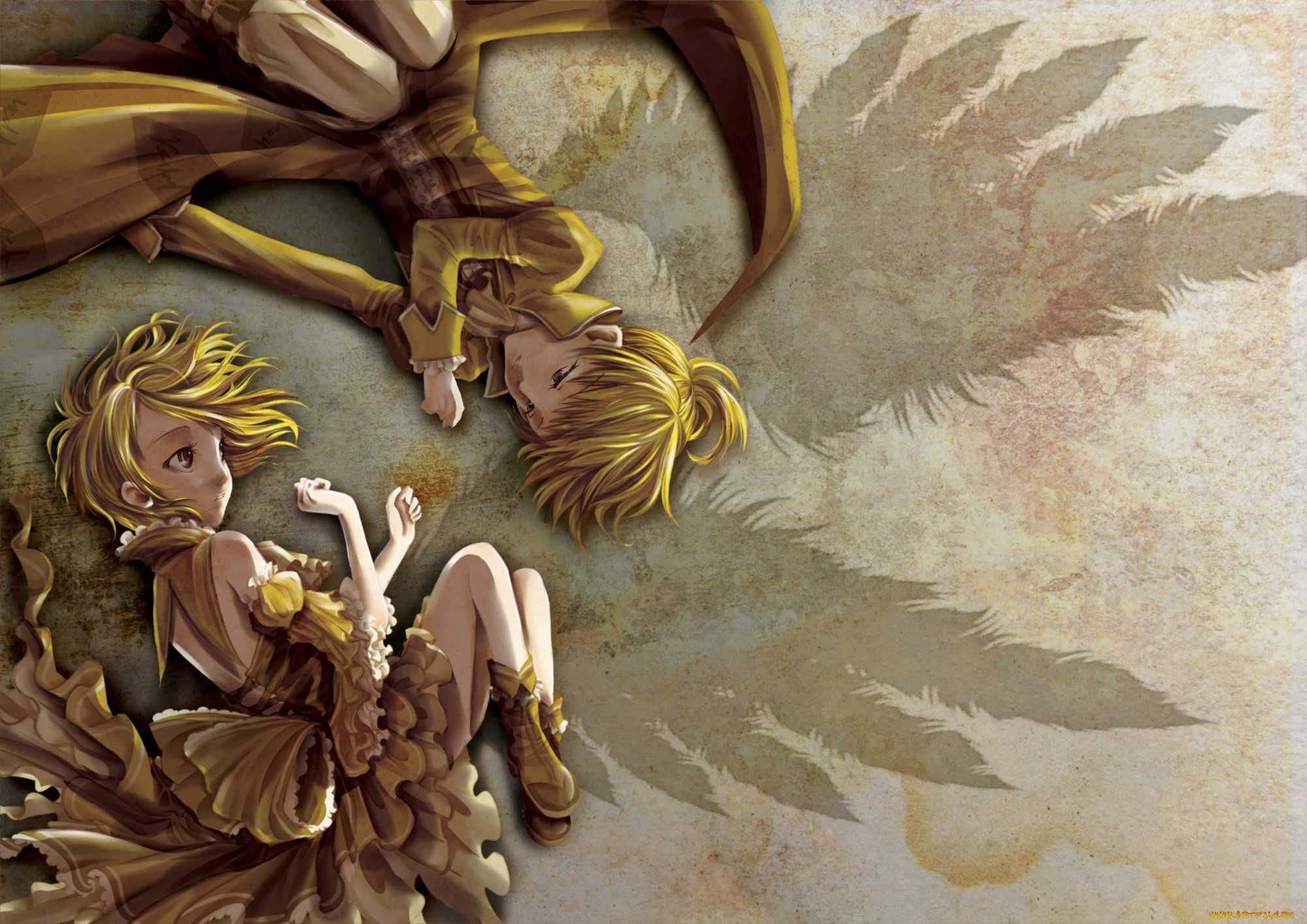 , vocaloid, kagamine, len, rin